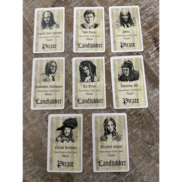Game of Life Pirates of the Caribbean 2005 Dead Mans Chest Replacement Cards - Picture 3 of 9